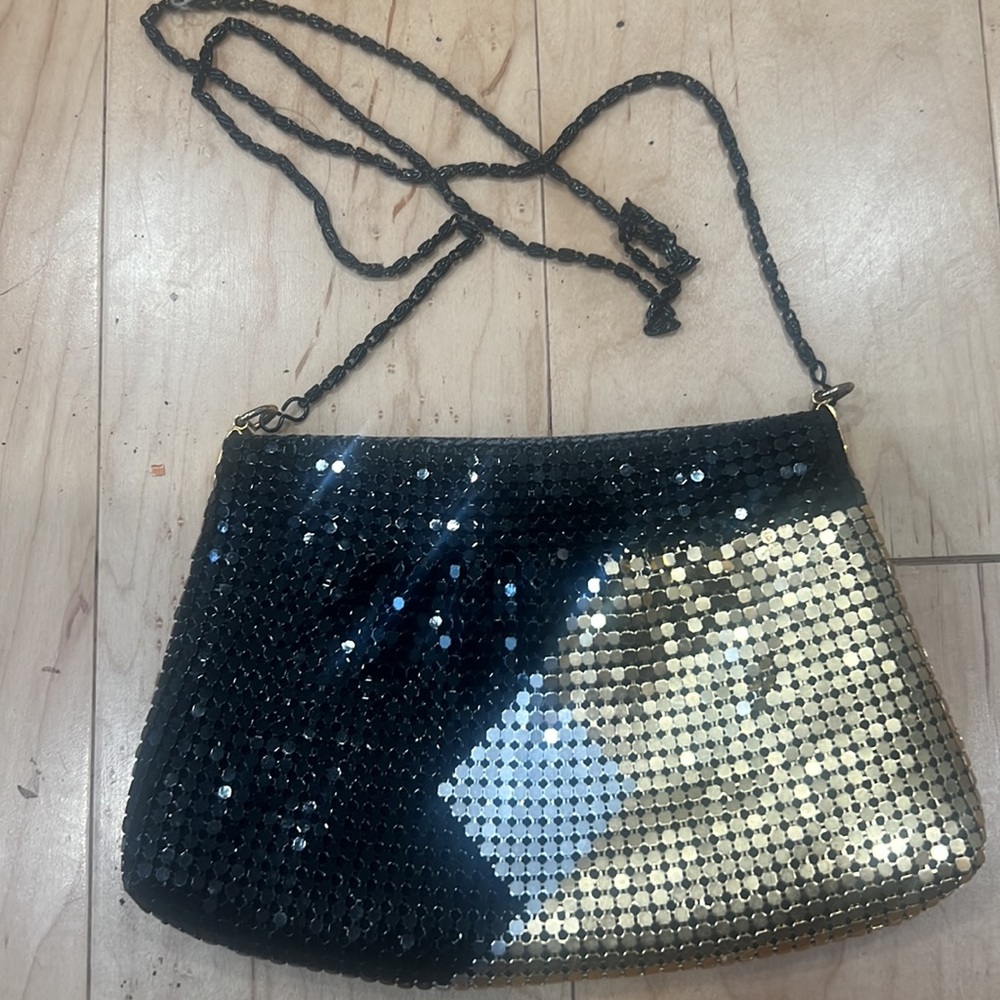 Vintage metal mesh shoulder bag